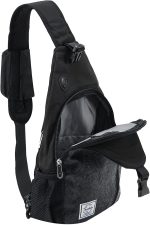 d'yallee 15.4" Sling Bag for Men Crossbody Shoulder Chest Bags Nylon for Travel Gym Sport Hiking with USB Charger Port … - Image 4